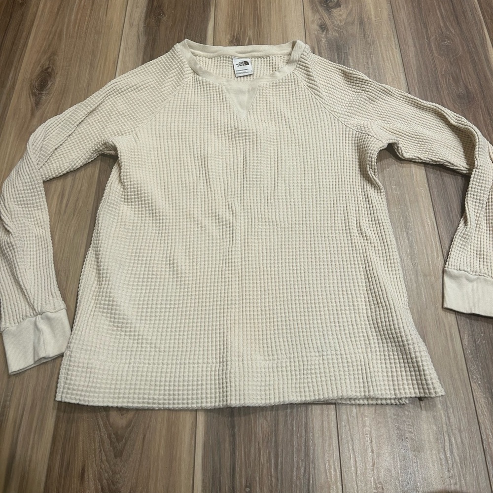 The North Face long sleeve, waffle knit tee